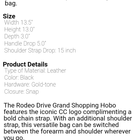 AUTH VERY RARE Chanel XL Rodeo Drive Grand Shopper Bag - Picture 6 of 7